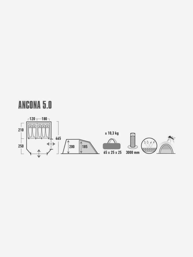 Палатка High Peak Ancona 5