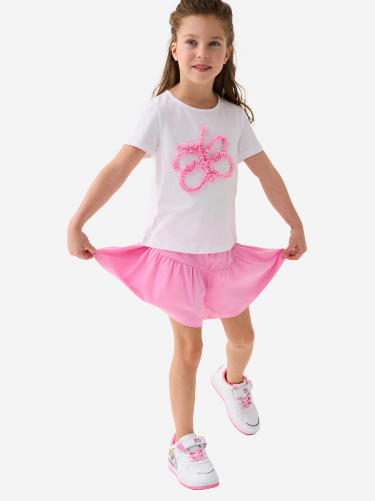 Комплект для девочек: футболка, шорты PlayToday