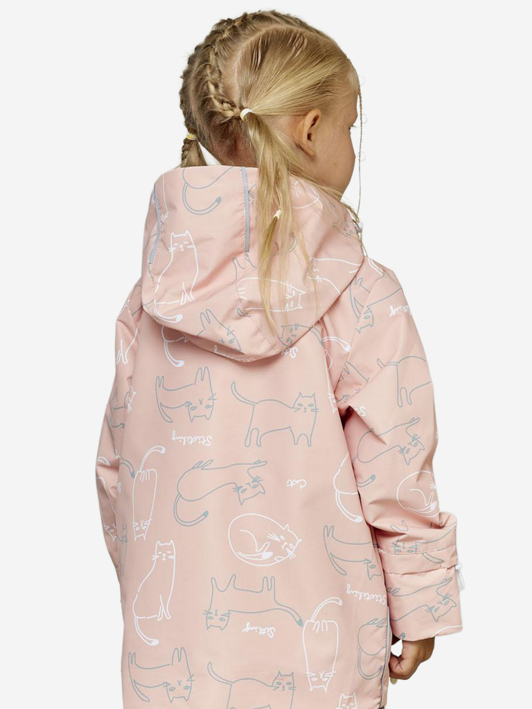Парка для девочки batik Тора принт розовый