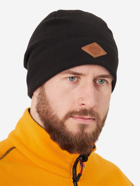 Шапка Alaskan Outdoor поларфлис черный (AH19421) для рыбалки и охоты