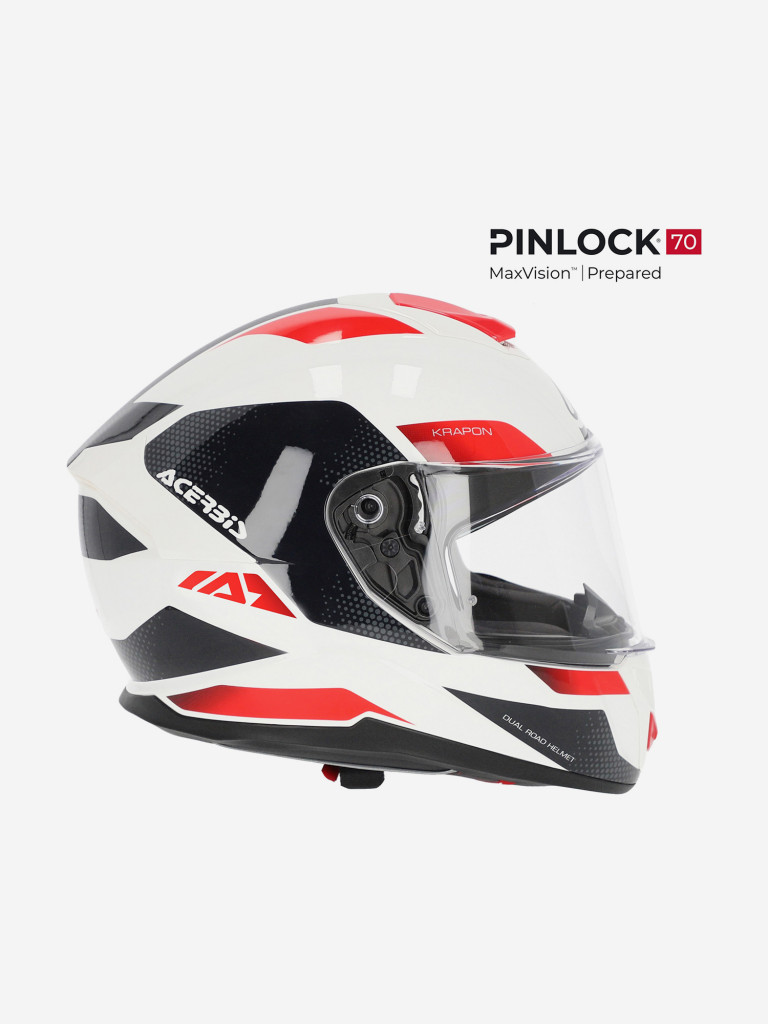 Мотошлем Интеграл Acerbis KRAPON 22-06 White/Red