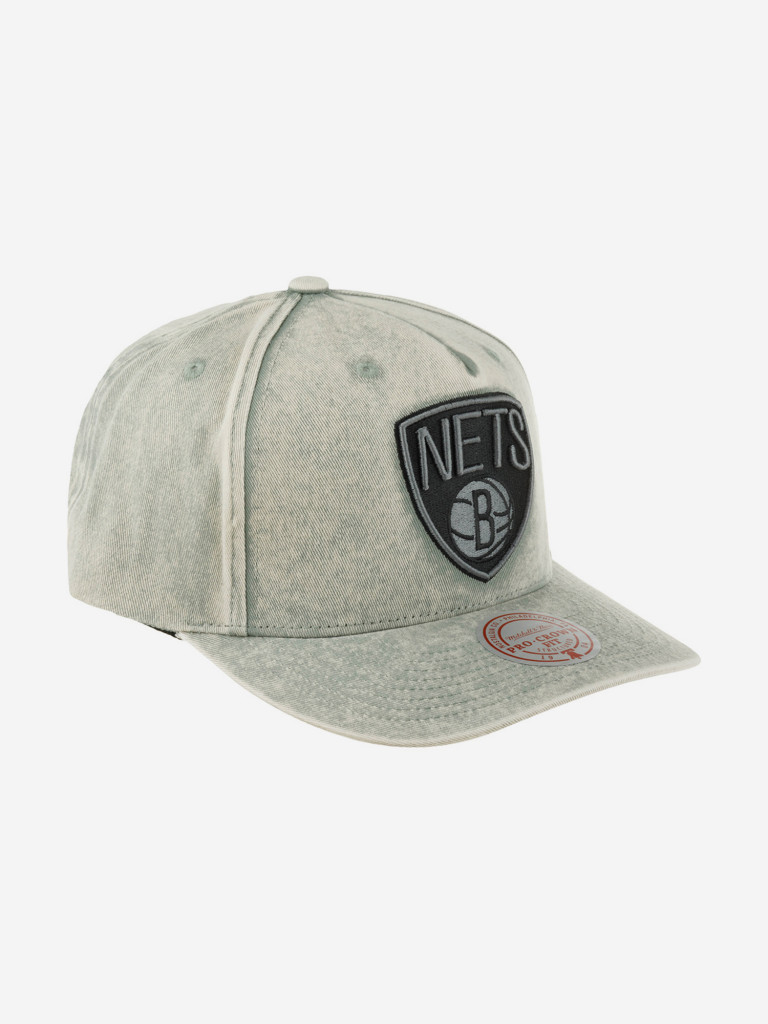 Бейсболка MITCHELL NESS HHSS7677-BNEYYPPPBLCK Brooklyn Nets NBA (серый)