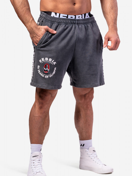 Шорты спортивные NEBBIA Washed Sweat Shorts LEGEND 786