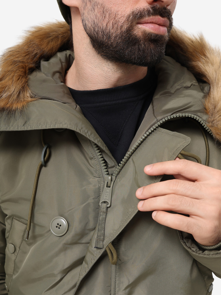 Парка зимняя мужская N-3B Logo Oxford Alpha Industries
