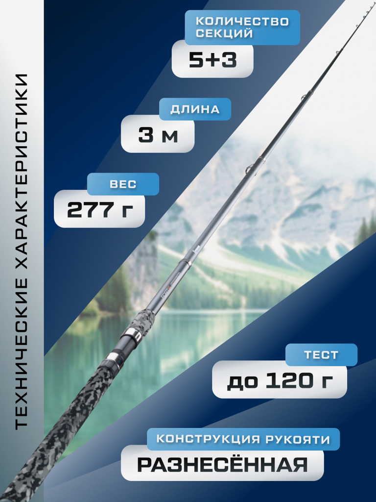 F-FISHING Удилище фидерное теле Forts 3,0м тест max 120г