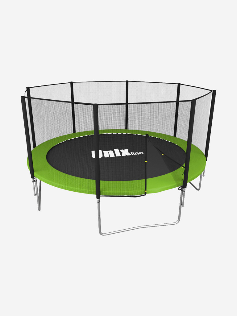 Батут UNIX Line Simple 12 ft зеленый, внешняя защитная сетка