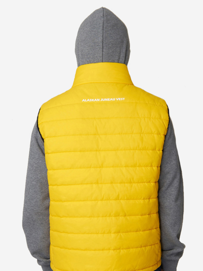 Жилет мужской Alaskan Juneau Vest Yellow утепленный стеганый для рыбалки и охоты