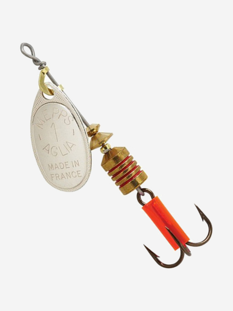 Блесна для рыбалки вертушка Mepps AGLIA 1, Silver, комплект из 5 штук