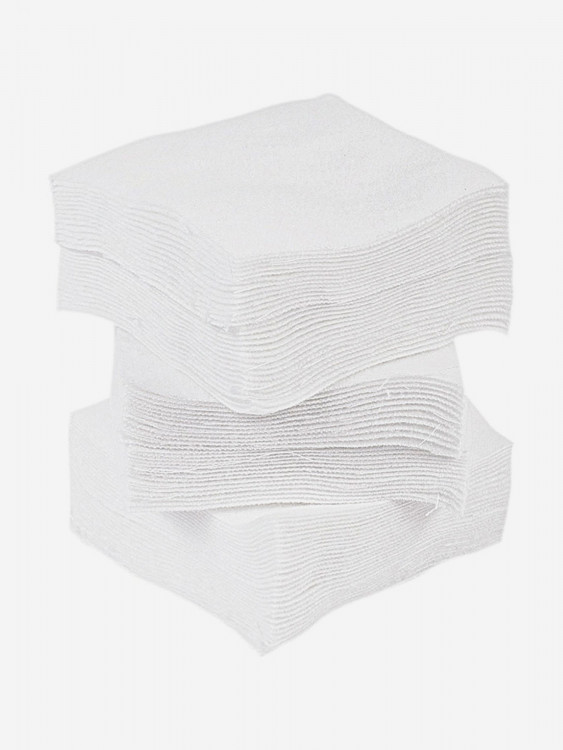 Патчи ЧИСТОGUN фланель, к.12-16, квадрат 75х75 мм, 100 шт., белый