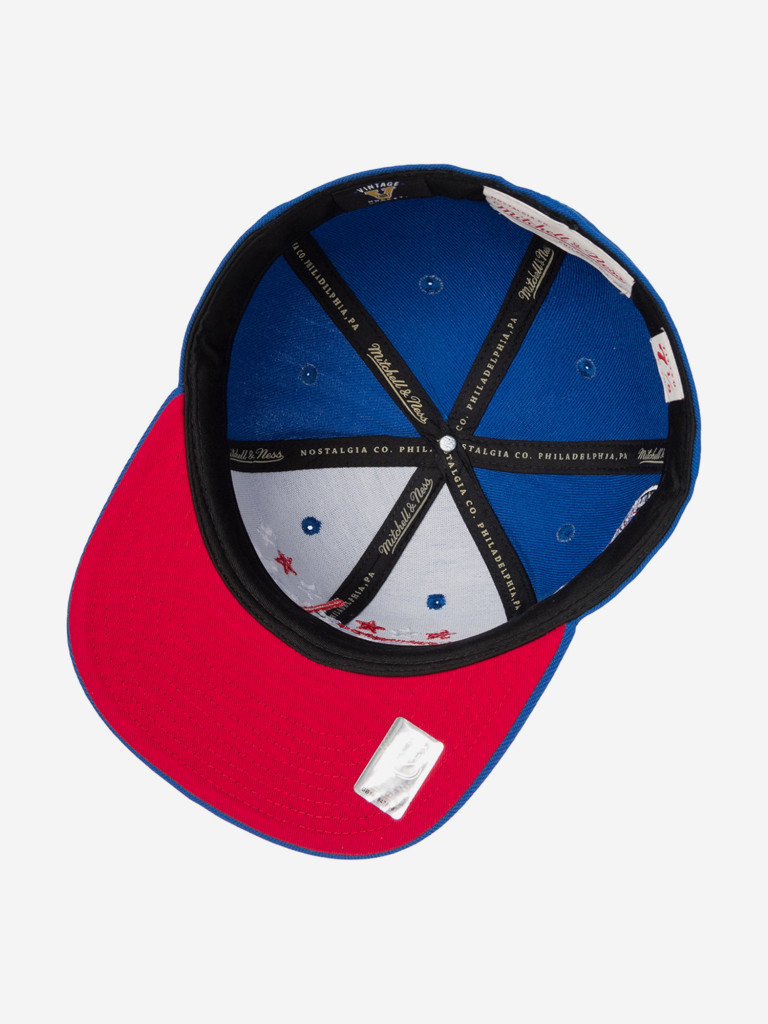 Бейсболка с прямым козырьком MITCHELL NESS 6HSFSH22084-WCABLUE Washington Capitals NHL (синий)