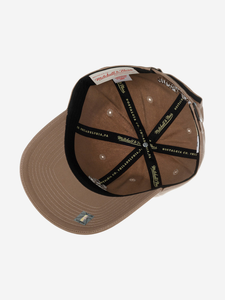 Бейсболка MITCHELL NESS HLUX5181-MBUYYPPPBROW Milwaukee Bucks NBA (коричневый)