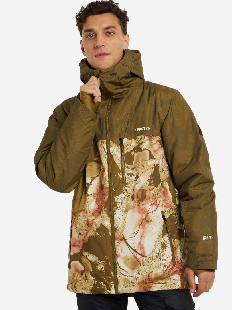 фото Куртка утепленная мужская protest, зеленый