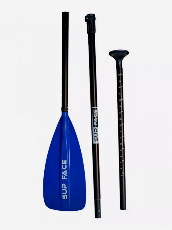 Весло для SUP SUP face, алюминий, 3х-частное