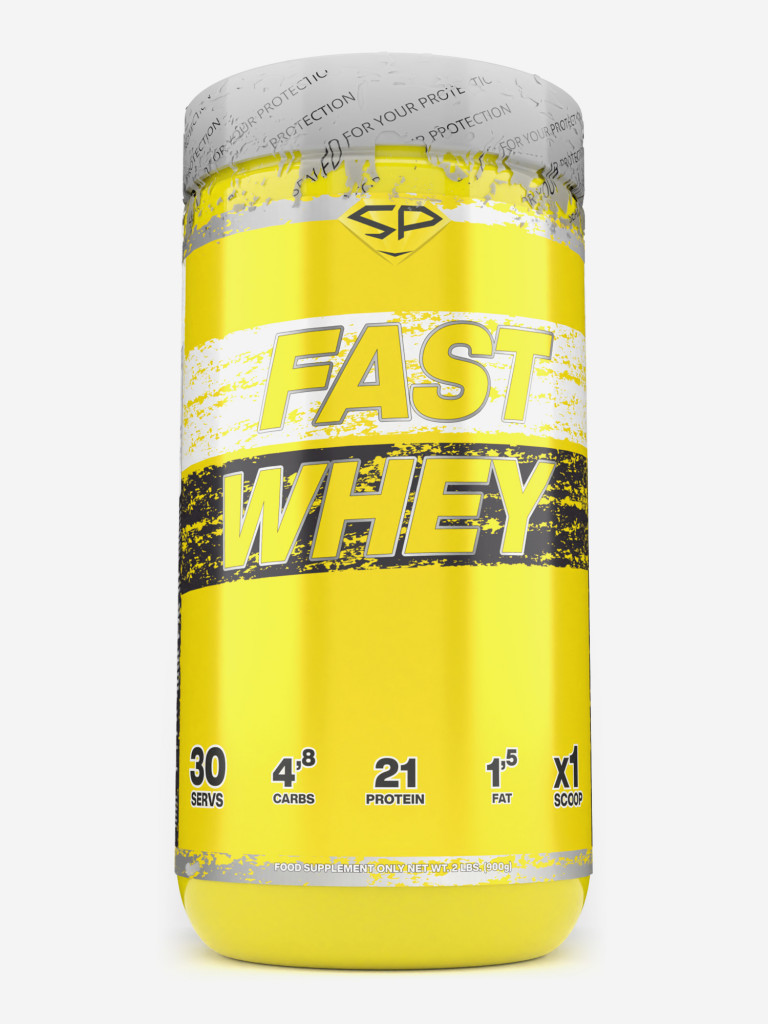 Сывороточный протеин Steelpower Fast Whey, 900 г, 70% белка, Банан