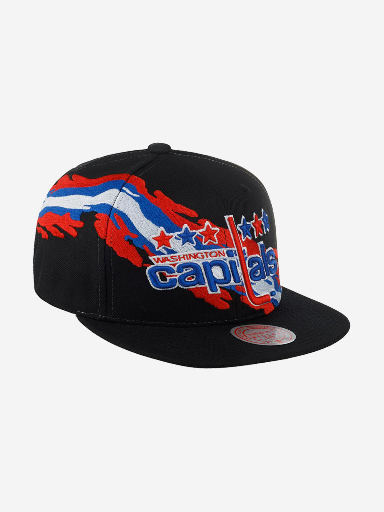 Бейсболка с прямым козырьком MITCHELL NESS 6HSSSH22087-WCABLCK Washington Capitals NHL (черный)