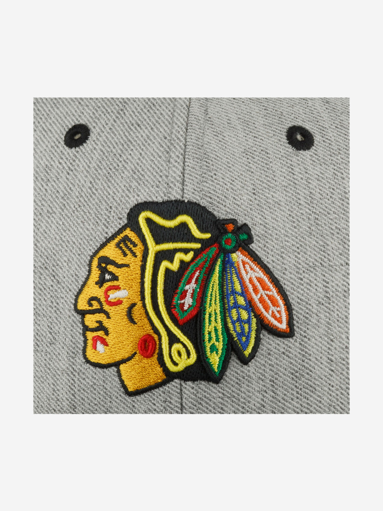 Бейсболка 47 BRAND H-SCTTD04WHP-CC Chicago Blackhawks NHL (серый)
