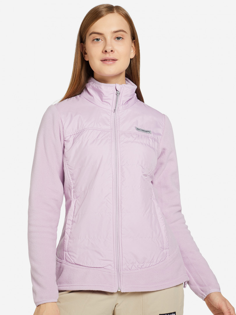 фото Джемпер флисовый женский columbia basin butte fleece full zip, фиолетовый