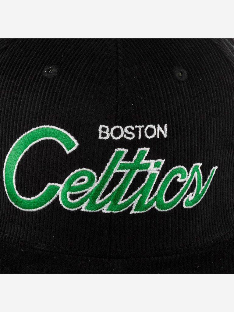 Бейсболка с прямым козырьком MITCHELL NESS HHSS4797-BCEYYPPPBLCK Boston Celtics NBA