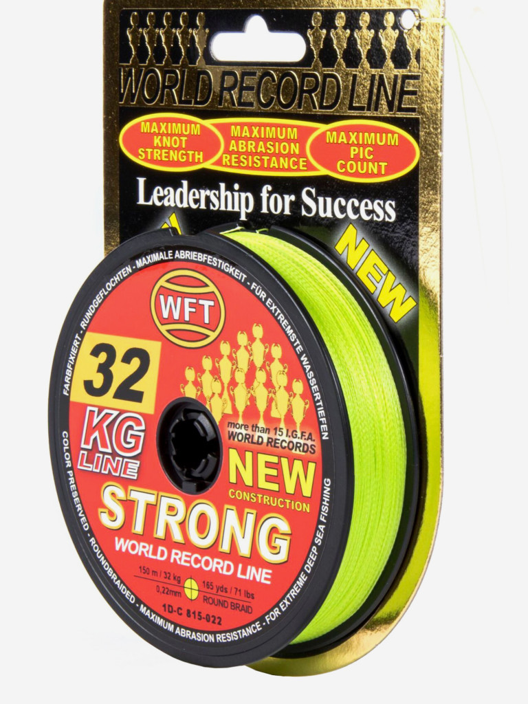 Шнур плетеный WFT KG STRONG Chartreuse 150/022