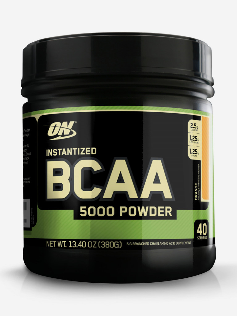 Аминокислоты Optimum Nutrition BCAA 5000 Powder, 380 г, Апельсин