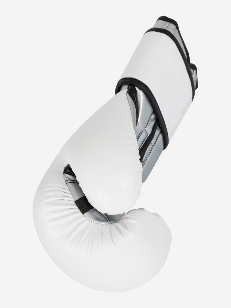 Перчатки боксерские Clinch Fight 3.0 бело-серебристые