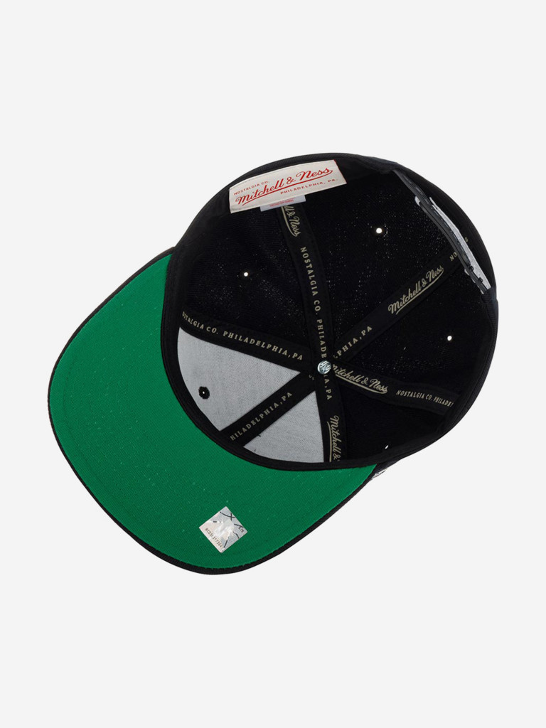 Бейсболка с прямым козырьком MITCHELL NESS HHSS2976-LALYYPPPBLCK Los Angeles Lakers NBA