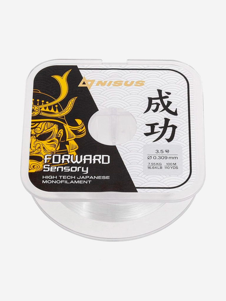 Леска для рыбалки Nisus FORWARD Sensory Nylon 0,309мм, 100м, 7,55кг, прозрачный