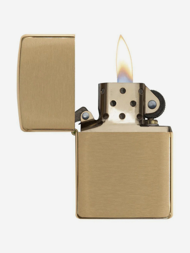 Зажигалка бензиновая ZIPPO 204B Classic Brushed Brass