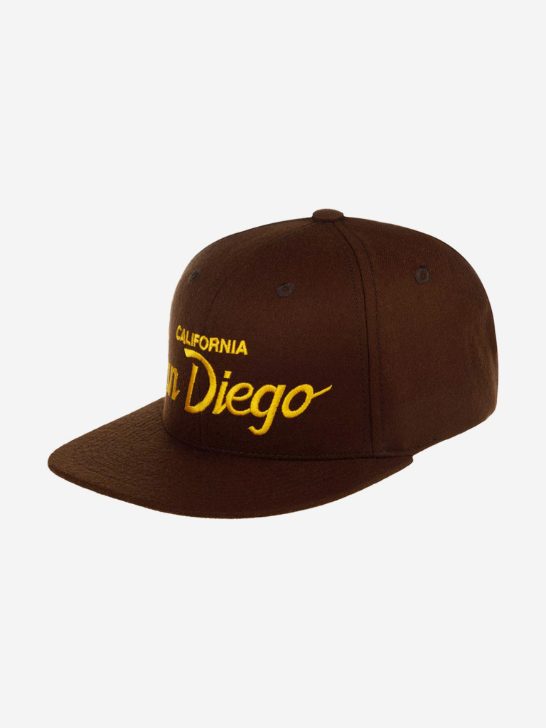 Бейсболка с прямым козырьком HOOD 100-MWL001-CA070-ST San Diego (коричневый)
