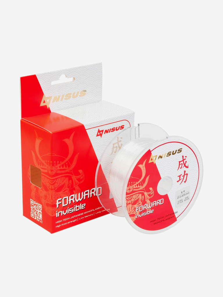 Леска для рыбалки Nisus FORWARD Invisible Nylon 0,405мм, 150м, 12,3кг, прозрачный