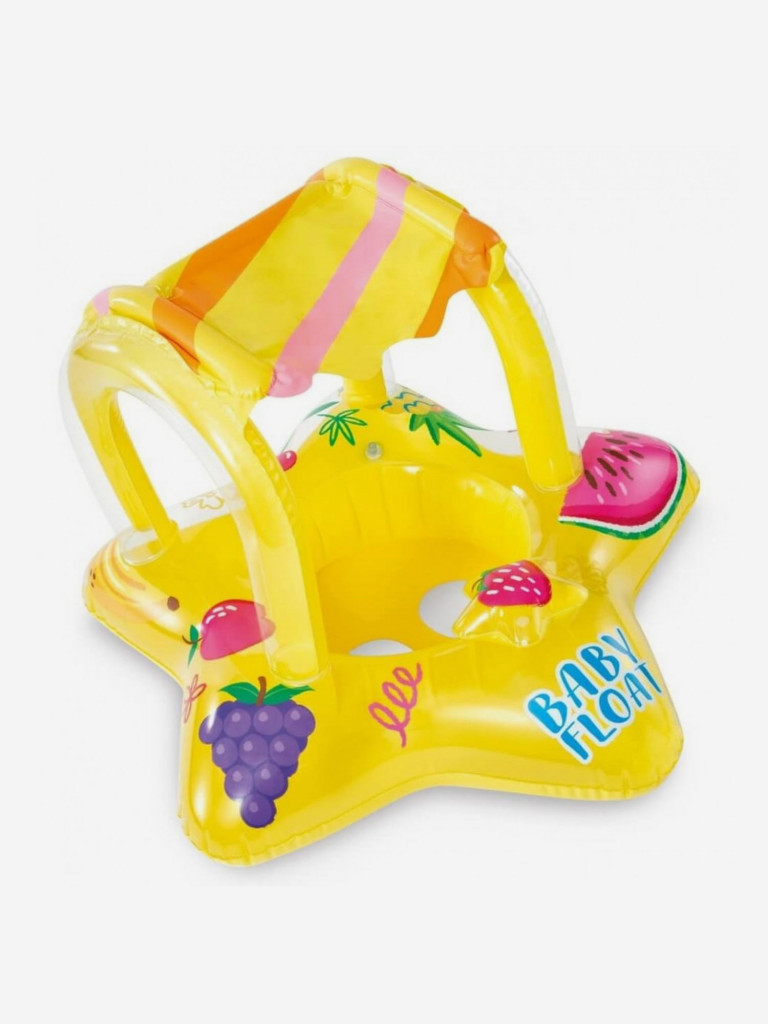 Надувной круг с трусами и навесом Intex 56573 "Kiddie float" (81х79 см) 1 - 2 года