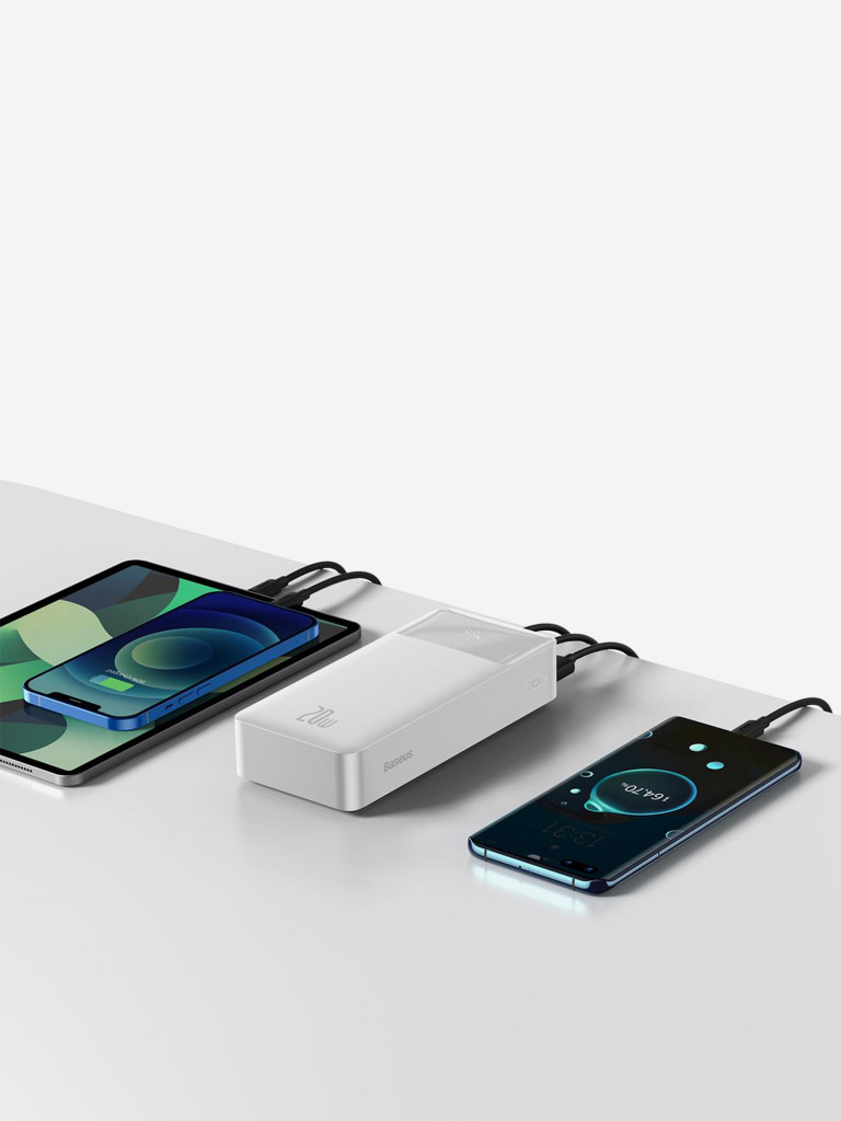 Внешний аккумулятор Baseus Bipow 30000mAh, белый, EU