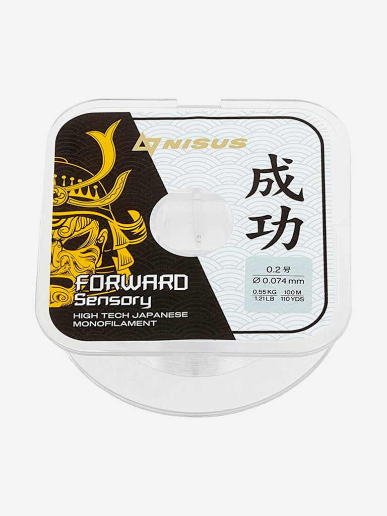 Леска для рыбалки Nisus FORWARD Sensory Nylon 0,074мм, 100м, 0,55кг, прозрачный