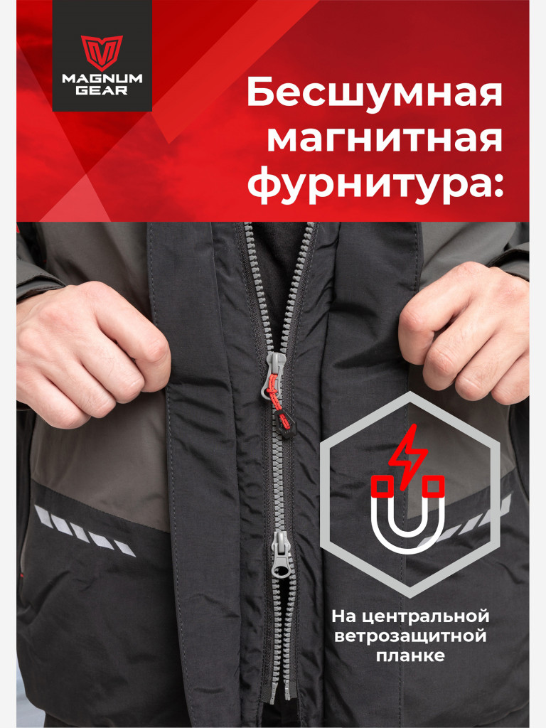 Костюм для рыбалки MAGNUM GEAR VORTEX 0° С графит