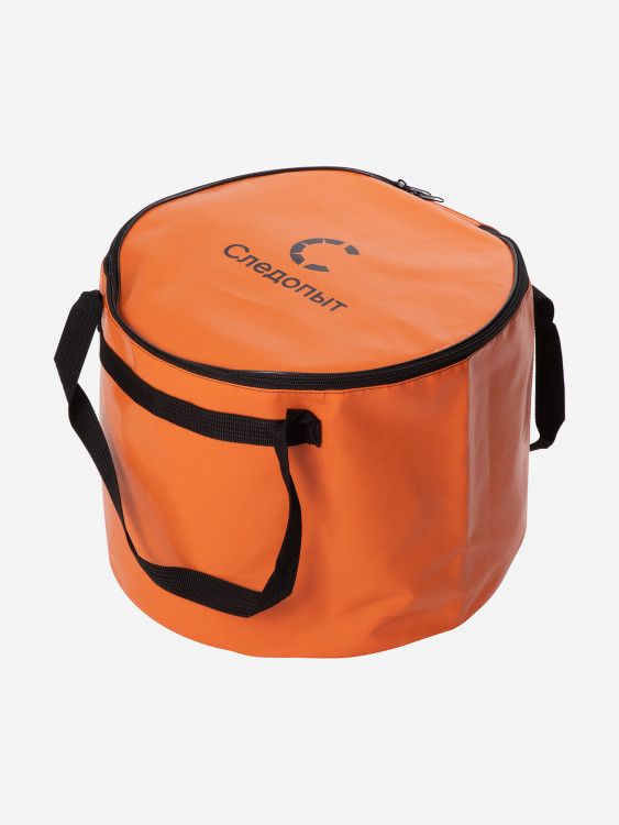 Ведро с крышкой Следопыт для рыбы, ПВХ, 40х40х30 см, цвет оранжевый.