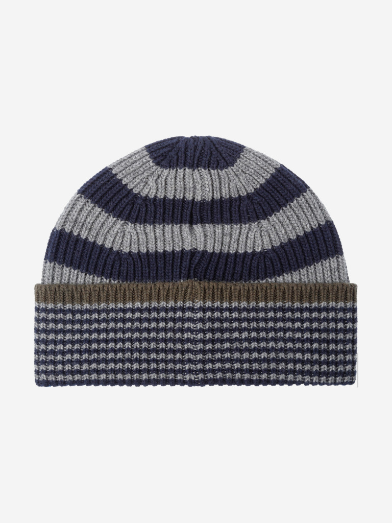 Шапка с отворотом STETSON 8599398 BEANIE STRIPES WOOL