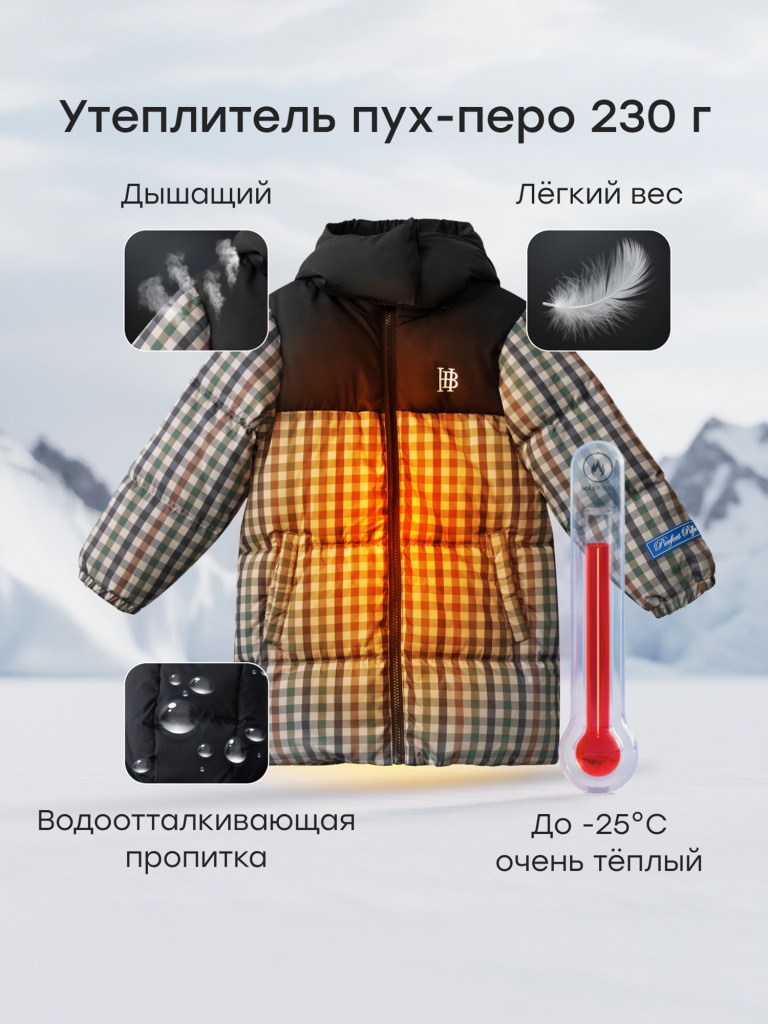 Пуховик детский Happy Baby