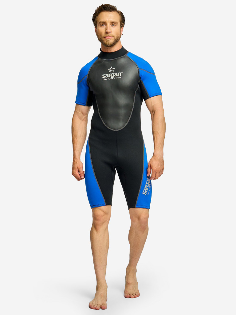 Гидрокостюм для плавания и водного спорта SARGAN UTRISH SHORTY MEN 3мм