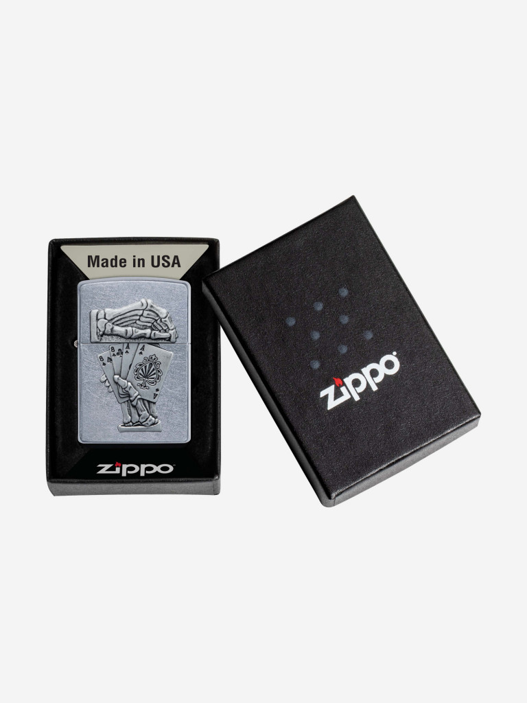 Зажигалка бензиновая ZIPPO 49536 Dead Mans Hand Emblem