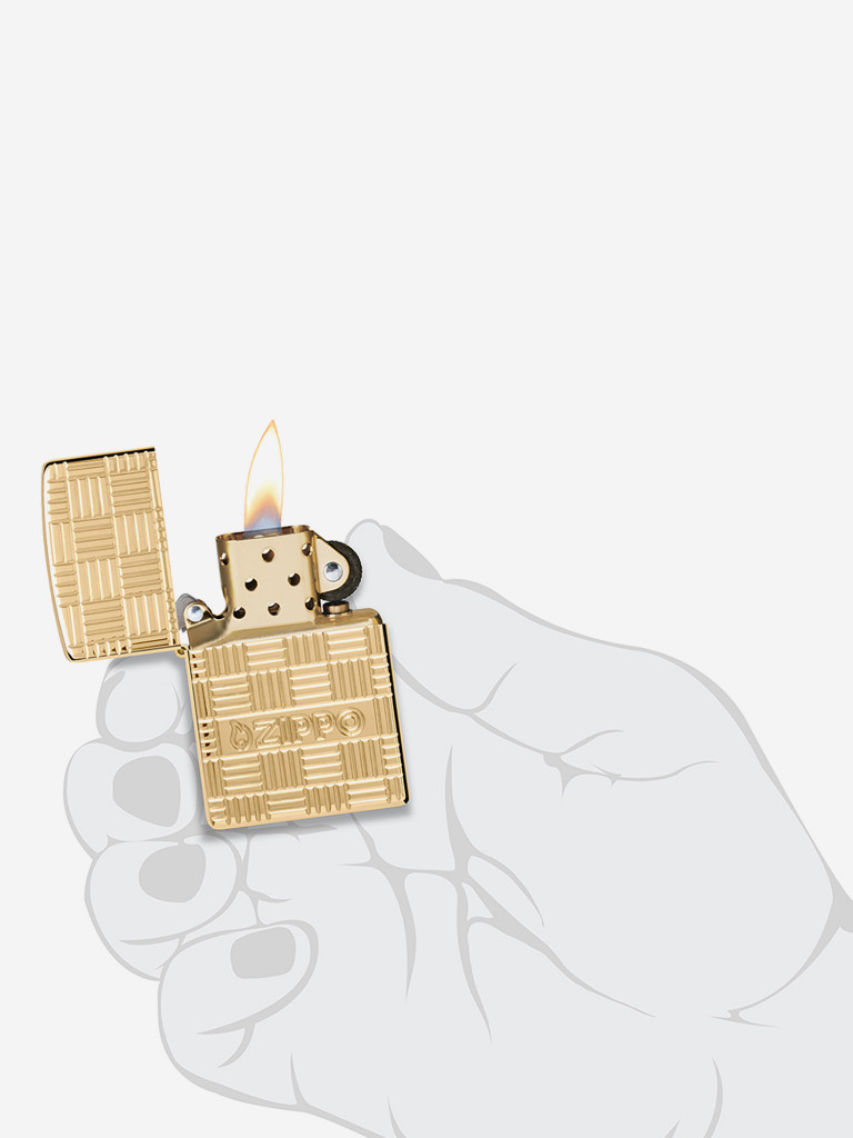 Зажигалка бензиновая ветроустойчивая Zippo Armor High Polish Brass
