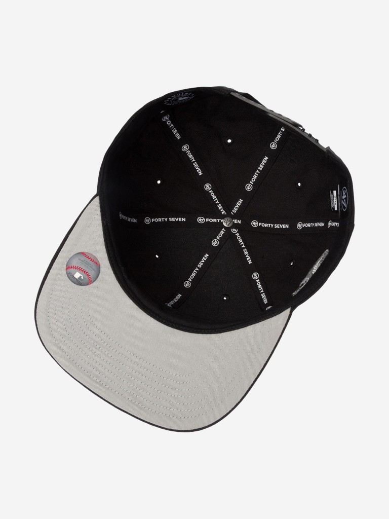 Бейсболка с прямым козырьком 47 BRAND B-SRS17WBP-BKB New York Yankees MLB