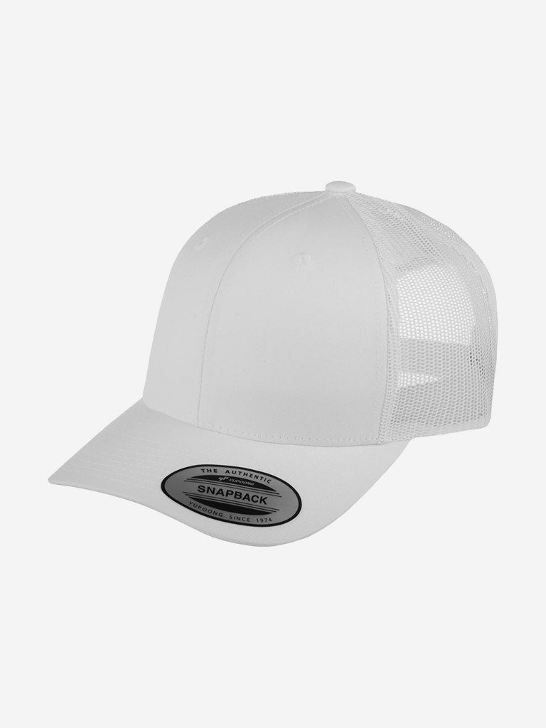 Бейсболка с сеточкой FLEXFIT 6606 (белый)