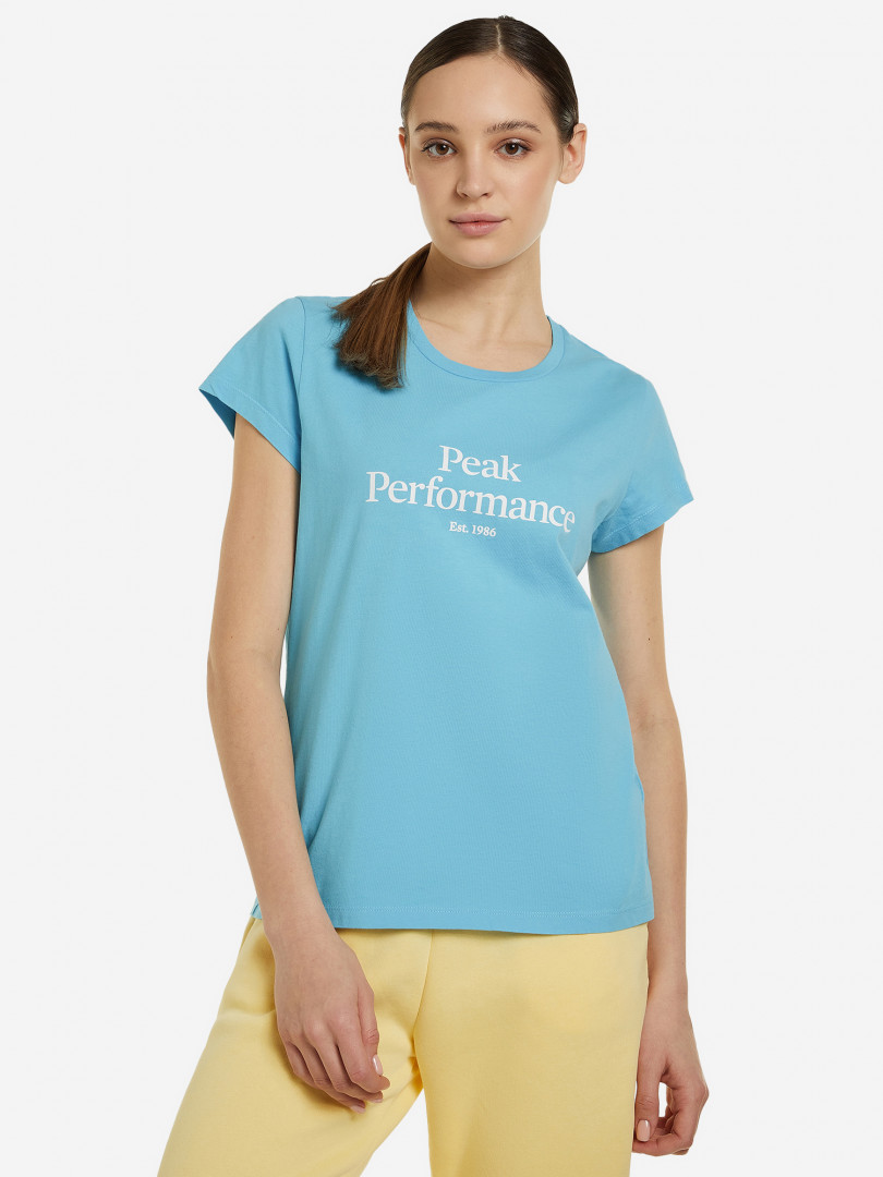 фото Футболка женская peak performance original tee, синий