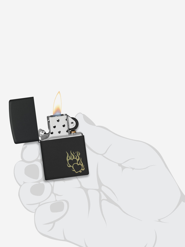 Зажигалка бензиновая ZIPPO 46004 Fire Heart