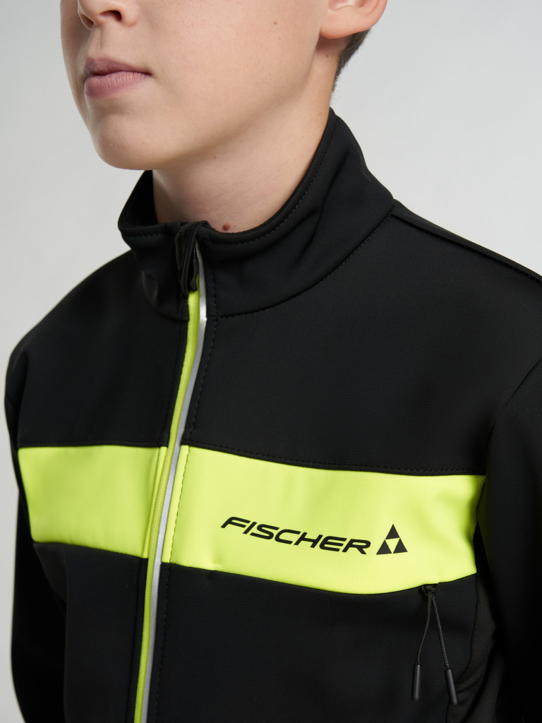 Куртка для беговых лыж для мальчиков Fischer Softshell Warm