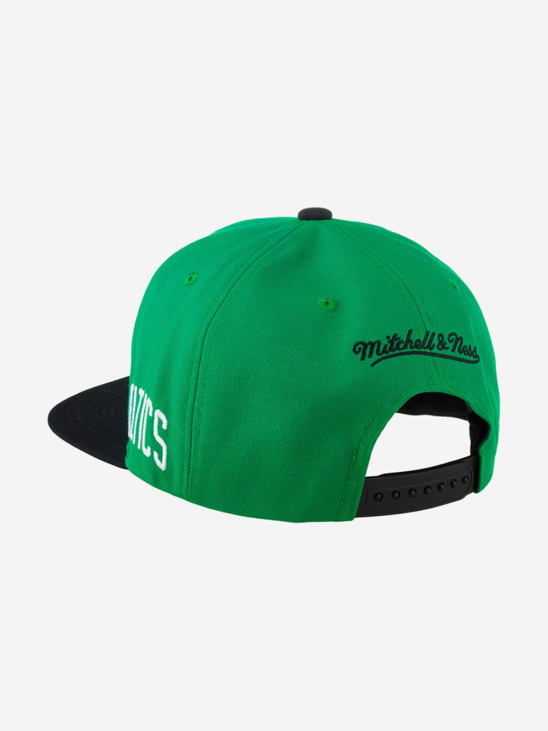 Бейсболка с прямым козырьком MITCHELL NESS 6HSSSH22018-BCEGREN Boston Celtics MLB