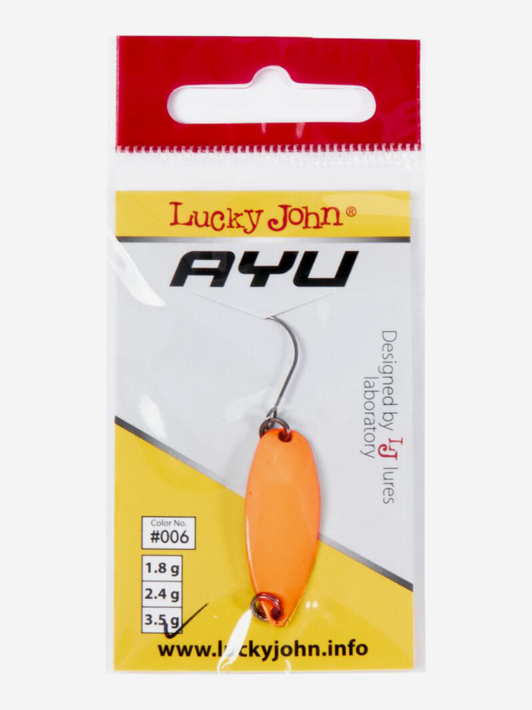 Блесна колеблющаяся Lucky John TR AYU, длина 31мм, вес 3.5г