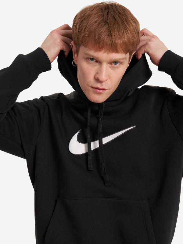 Худи мужская Nike черный/серый цвет — купить за 12494 руб. со скидкой 15 %, отзывы в интернет-магазине Спортмастер