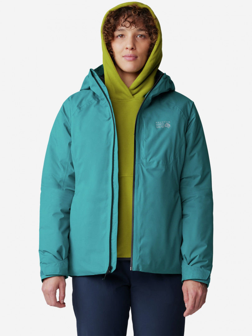 фото Куртка утепленная женская mountain hardwear stretch ozonic, голубой