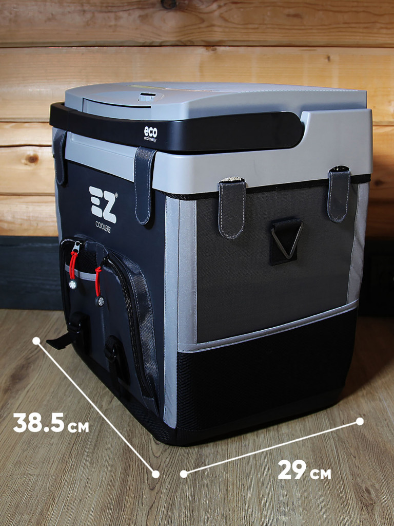 Термоэлектрический автохолодильник EZ COOLERS ESC 26М с двумя питаниями 12/220В, 24 л